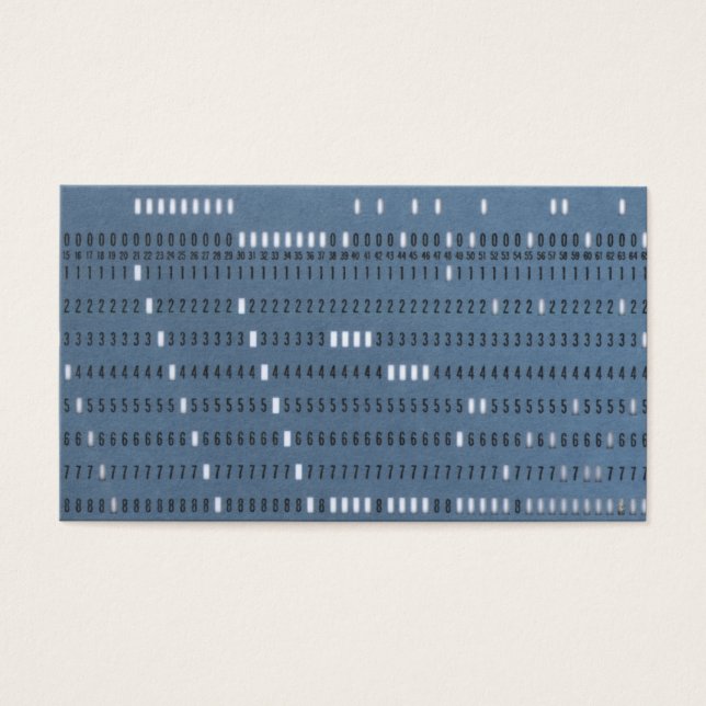 Vintage-Computer-Lochkarte (Vorderseite)