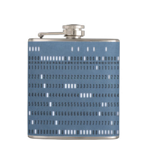 Vintage-Computer-Lochkarte Flachmann