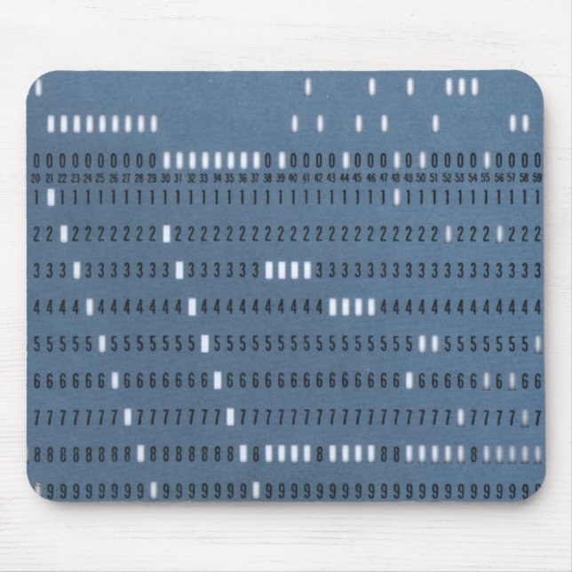 Vintage-Computer-Lochkarte Mousepad (Vorne)