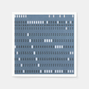 Vintage Computerkarte Serviette