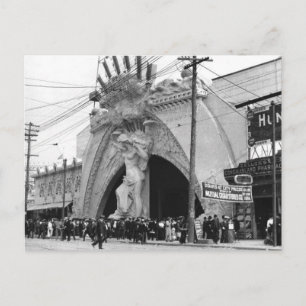 Vintage Coney Island Engel Eingang auf Postkarte