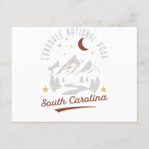 Vintage Congaree Nationalpark South Caroline Postkarte