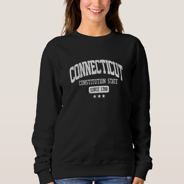 Vintage Connecticut Constitution State Athletic 17 Sweatshirt (Vorderseite)