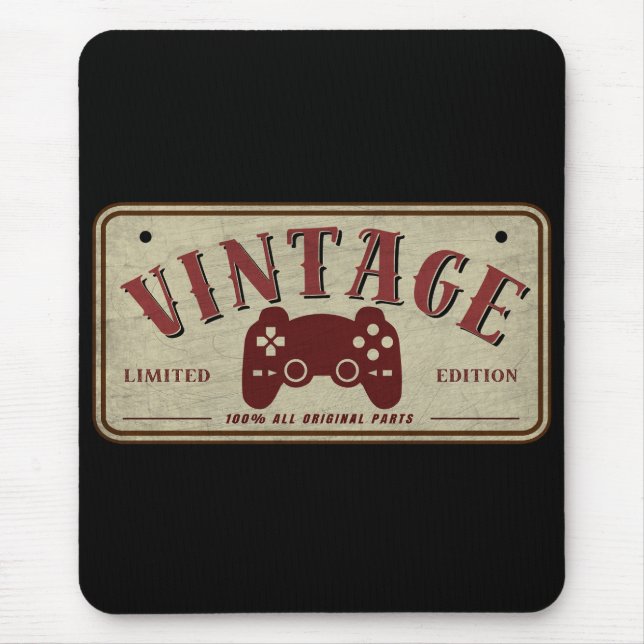 Vintage Controller Limitierte Edition Originalteil Mousepad (Vorne)