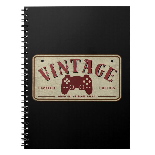 Vintage Controller Limitierte Edition Originalteil Notizblock (Vorderseite)