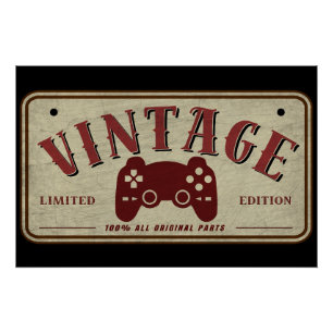 Vintage Controller Limitierte Edition Originalteil Poster