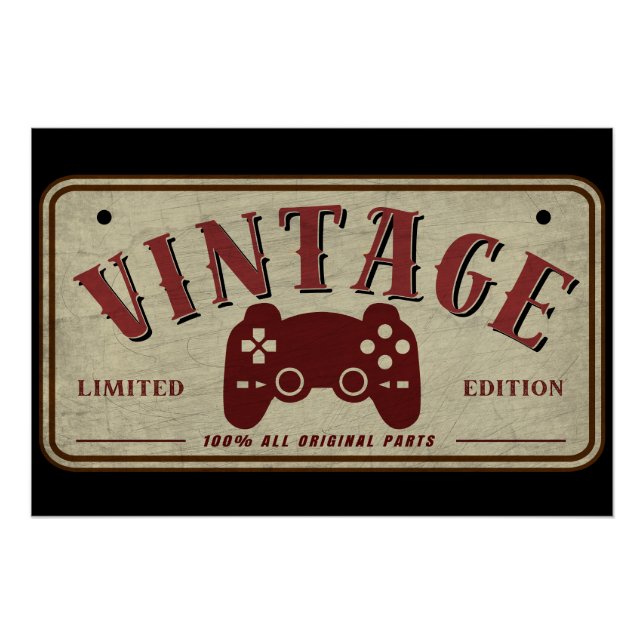 Vintage Controller Limitierte Edition Originalteil Poster (Vorderseite)