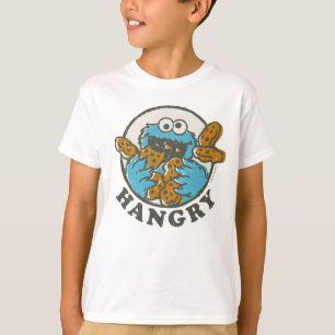 Vintage Cookie Monster   Hungrig T-Shirt