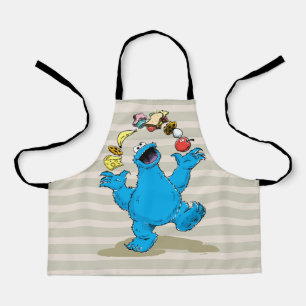 Vintage Cookie Monster Jonglieren Schürze