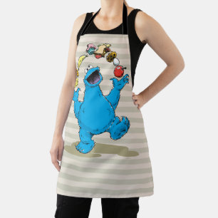 Vintage Cookie Monster Jonglieren Schürze