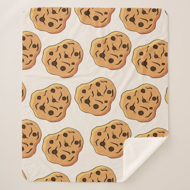Vintage Cookies nahtlos. Handgezogene Krankheit Sherpadecke (Vorderseite)