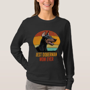 Vintage Coole Beste Doberman Pinscher Mama je T-Shirt