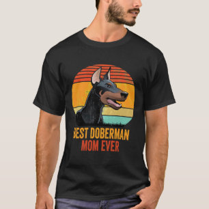 Vintage Coole Beste Doberman Pinscher Mama je T-Shirt
