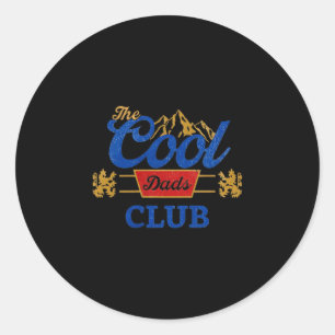 Vintage Coole Väter Club lustiger Vater Vatertag Runder Aufkleber