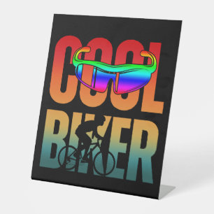 Vintage Cooler Biker Sockelschild