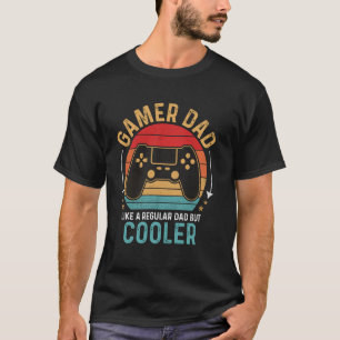 Vintage Cooler Gamer-Vater Lustiger Gaming-Vaterta T-Shirt