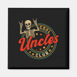 Vintage Cooler Onkel Club Retro Lustig Neuer Onkel Magnet