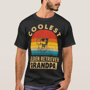 Vintage Coolster Golden Retriever Hund Opa Lustig T-Shirt