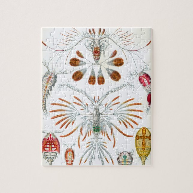 Vintage Copepoda Ocean Animes von Ernst Haeckel Puzzle (Vertikal)