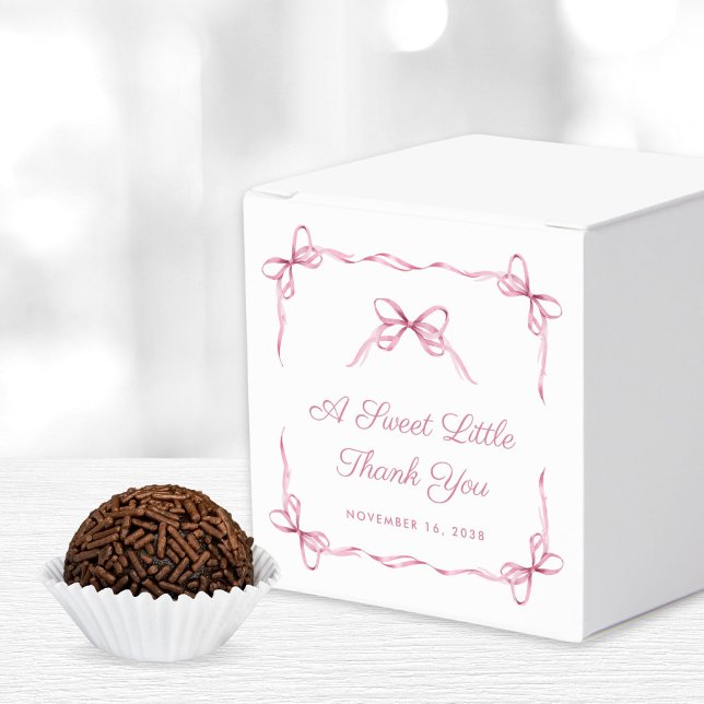 Vintage Coquette Bows Pink Baby Girl Dusche Geschenkschachtel (Von Creator hochgeladen)