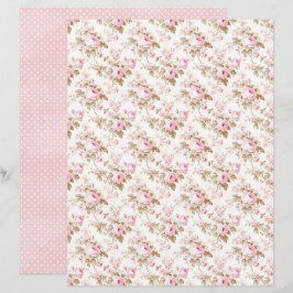 Vintage Coquette Rose Florales Scrapbook-Papier