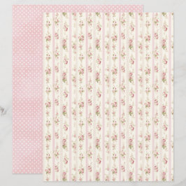 Vintage Coquette Rose Florales Scrapbook-Papier