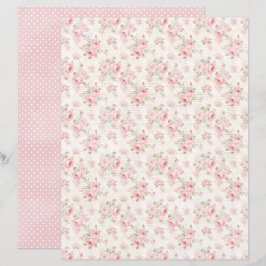 Vintage Coquette Rose Florales Scrapbook-Papier