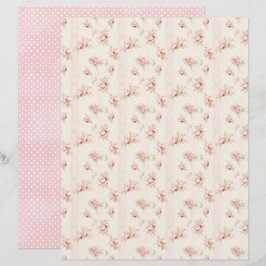 Vintage Coquette Rose Florales Scrapbook-Papier