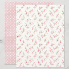 Vintage Coquette Rose Florales Scrapbook-Papierbla
