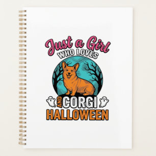 Vintage Corgi Halloween Mädchen Hundeliebhaber Shi Planer