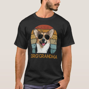 Vintage Corgi Oma Süßer Hund Haustierbesitzer Mutt T-Shirt
