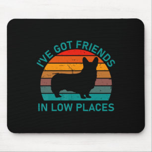 Vintage Corgi Retro Lustiger Hund Spruch für Väter Mousepad
