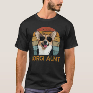 Vintage Corgi Tante Lustiger Süßer Hund Haustierbe T-Shirt