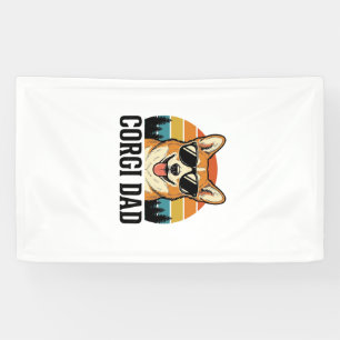 Vintage-Corgi-Vater-Gravur-Hunde-Liebhaber-Shirt-D Banner