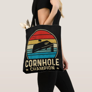 Vintage Cornhole-Spieler Lustiger Cornhole-Meister