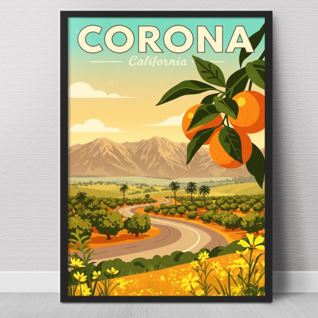 Vintage Corona California Poster (Von Creator hochgeladen)