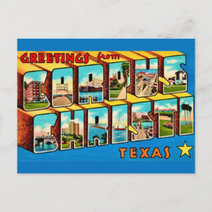 Vintage Corpus Christy TX Postkarte