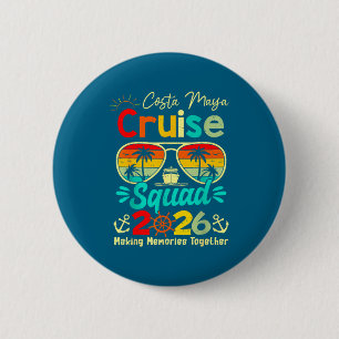 Vintage Costa-Maya-Kreuzfahrt-Truppe 2026 Kreuzfah Button