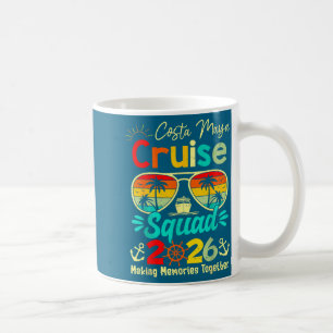 Vintage Costa-Maya-Kreuzfahrt-Truppe 2026 Kreuzfah Kaffeetasse