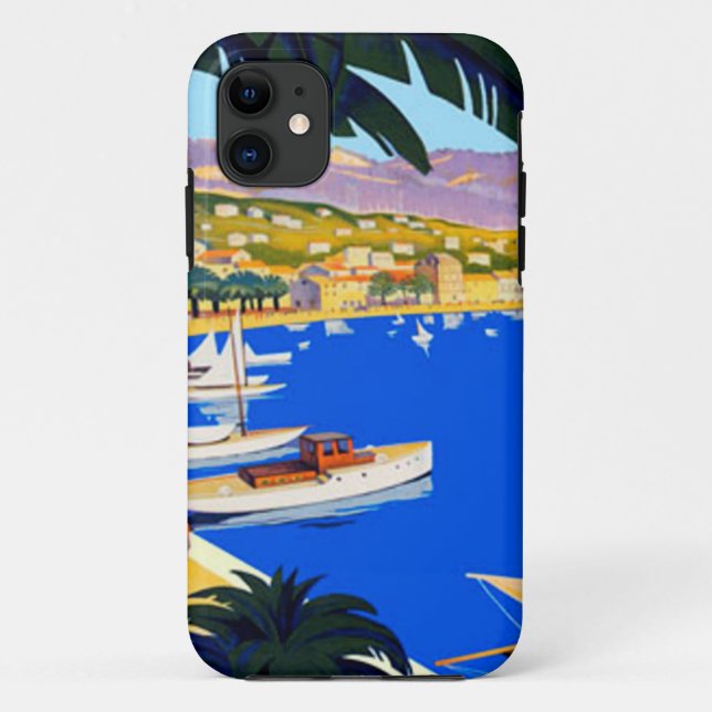 Vintage Cote D'Azur Case-Mate iPhone Hülle (Rückseite)