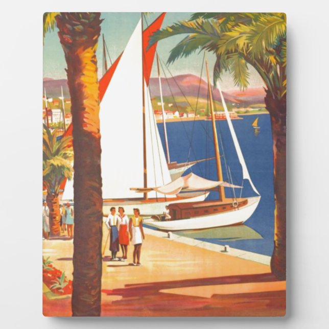 Vintage Côte d'Azur Fotoplatte (Vorderseite)