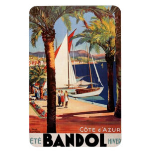 Vintage Côte d'Azur, Frankreich - Magnet