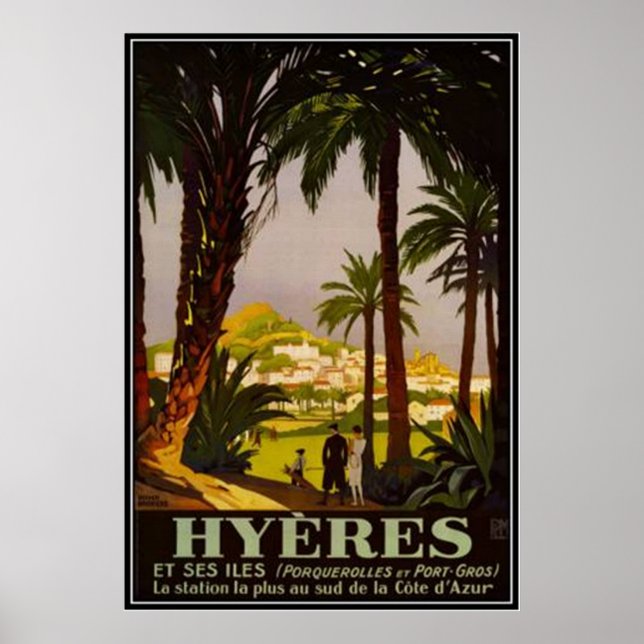 Vintage Côte d'Azur, Frankreich - Poster (Vorne)