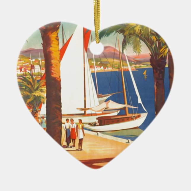 Vintage Côte d'Azur Keramikornament (Vorne)