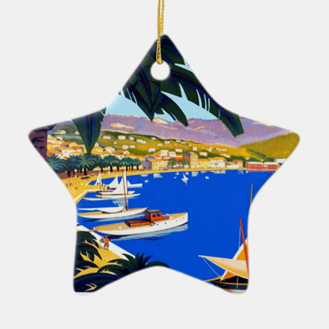 Vintage Cote D'Azur Keramikornament (Vorne)