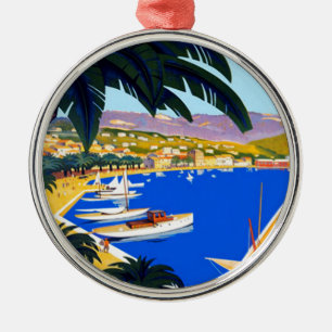 Vintage Cote D'Azur Ornament Aus Metall