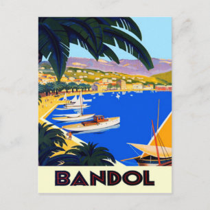 Vintage Côte d'Azur Postkarte