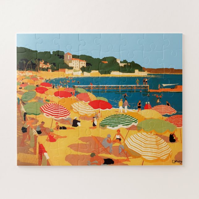Vintage Côte d'Azur Puzzle (Horizontal)