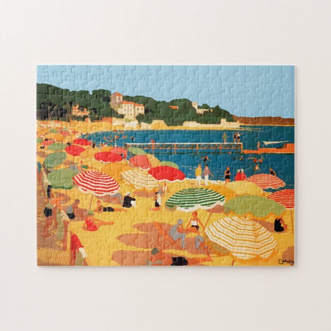 Vintage Côte d'Azur Puzzle (Horizontal)