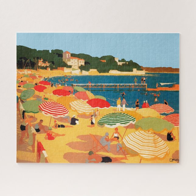 Vintage Côte d'Azur Puzzle (Horizontal)